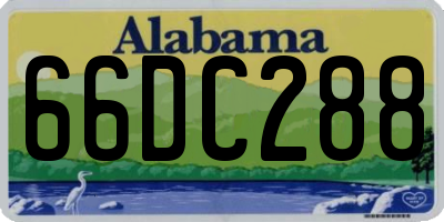 AL license plate 66DC288