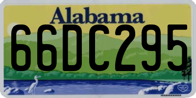 AL license plate 66DC295