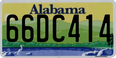 AL license plate 66DC414