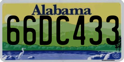 AL license plate 66DC433