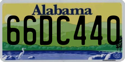 AL license plate 66DC440