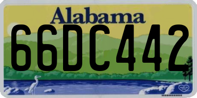 AL license plate 66DC442