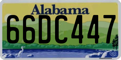 AL license plate 66DC447