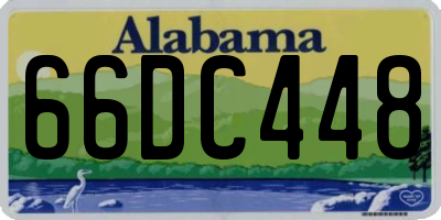 AL license plate 66DC448