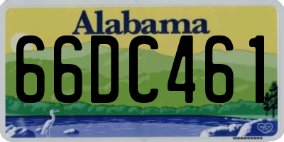 AL license plate 66DC461