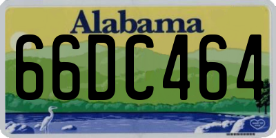 AL license plate 66DC464