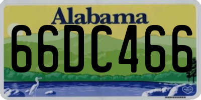 AL license plate 66DC466