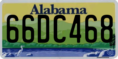 AL license plate 66DC468