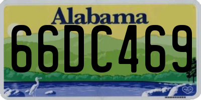 AL license plate 66DC469
