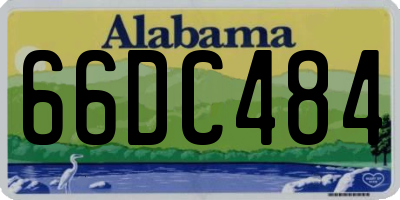 AL license plate 66DC484