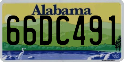 AL license plate 66DC491