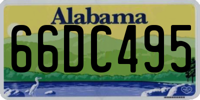 AL license plate 66DC495
