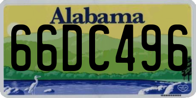 AL license plate 66DC496