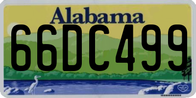 AL license plate 66DC499