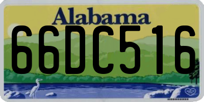 AL license plate 66DC516