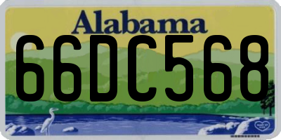 AL license plate 66DC568