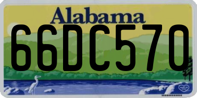 AL license plate 66DC570