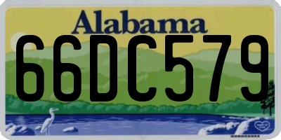 AL license plate 66DC579