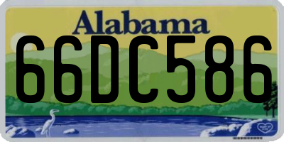 AL license plate 66DC586