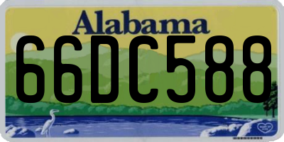 AL license plate 66DC588