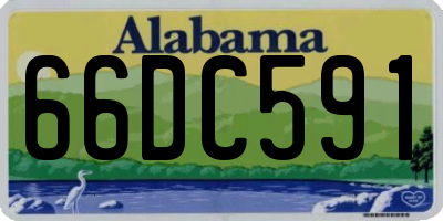 AL license plate 66DC591