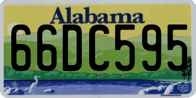 AL license plate 66DC595