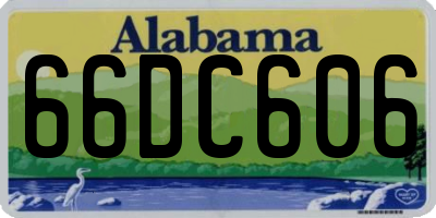 AL license plate 66DC606