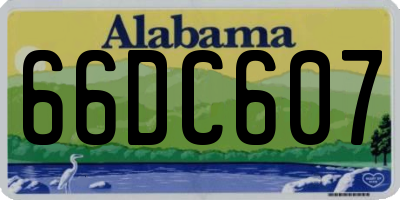 AL license plate 66DC607