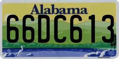 AL license plate 66DC613
