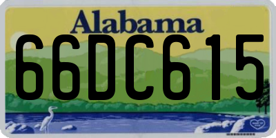 AL license plate 66DC615
