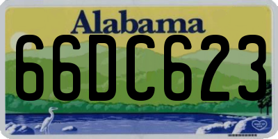 AL license plate 66DC623