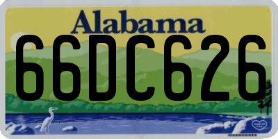 AL license plate 66DC626
