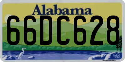 AL license plate 66DC628
