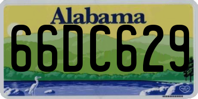 AL license plate 66DC629