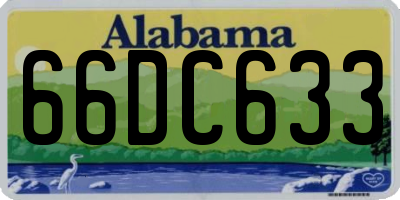 AL license plate 66DC633