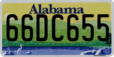 AL license plate 66DC655