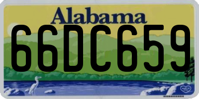 AL license plate 66DC659