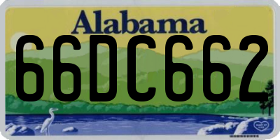 AL license plate 66DC662