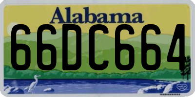 AL license plate 66DC664