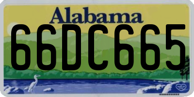 AL license plate 66DC665