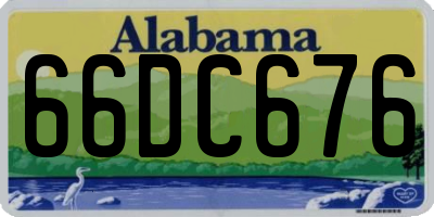 AL license plate 66DC676