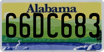 AL license plate 66DC683