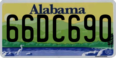 AL license plate 66DC690