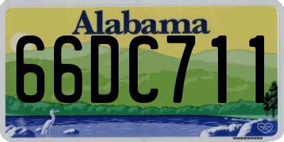 AL license plate 66DC711