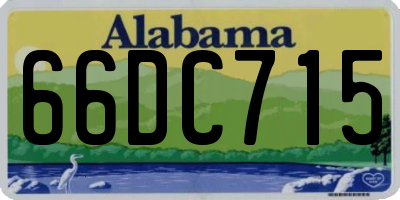AL license plate 66DC715
