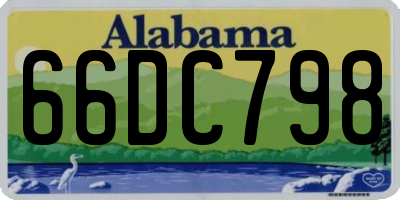 AL license plate 66DC798