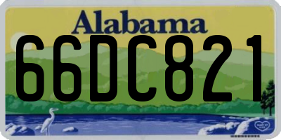 AL license plate 66DC821