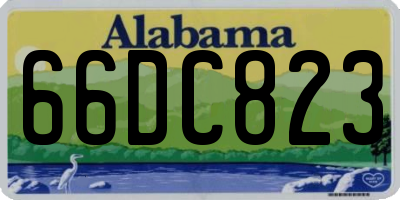 AL license plate 66DC823