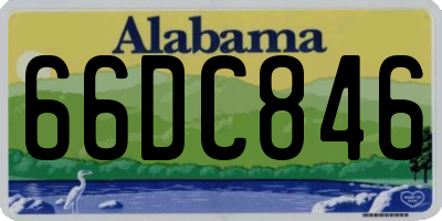 AL license plate 66DC846