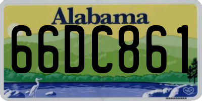 AL license plate 66DC861